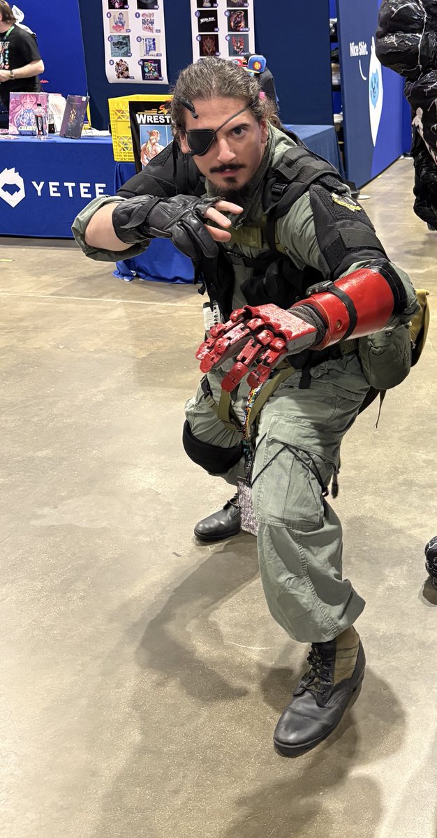 NotSolidSnak3's tweet photo. My two cosplays for @COMBOBREAKER are done and now I may be a casual gamer tomorrow #combobreaker #CB2026 #combobreaker2026 https://t.co/7FDw6HVZU4