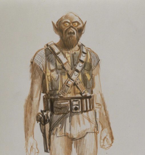 JediJamesP's tweet photo. From unused concept art to a fully realized character that got to finally appear on the big screen. Nothing is forgotten in #StarWars! https://t.co/NHQJXnw4br
