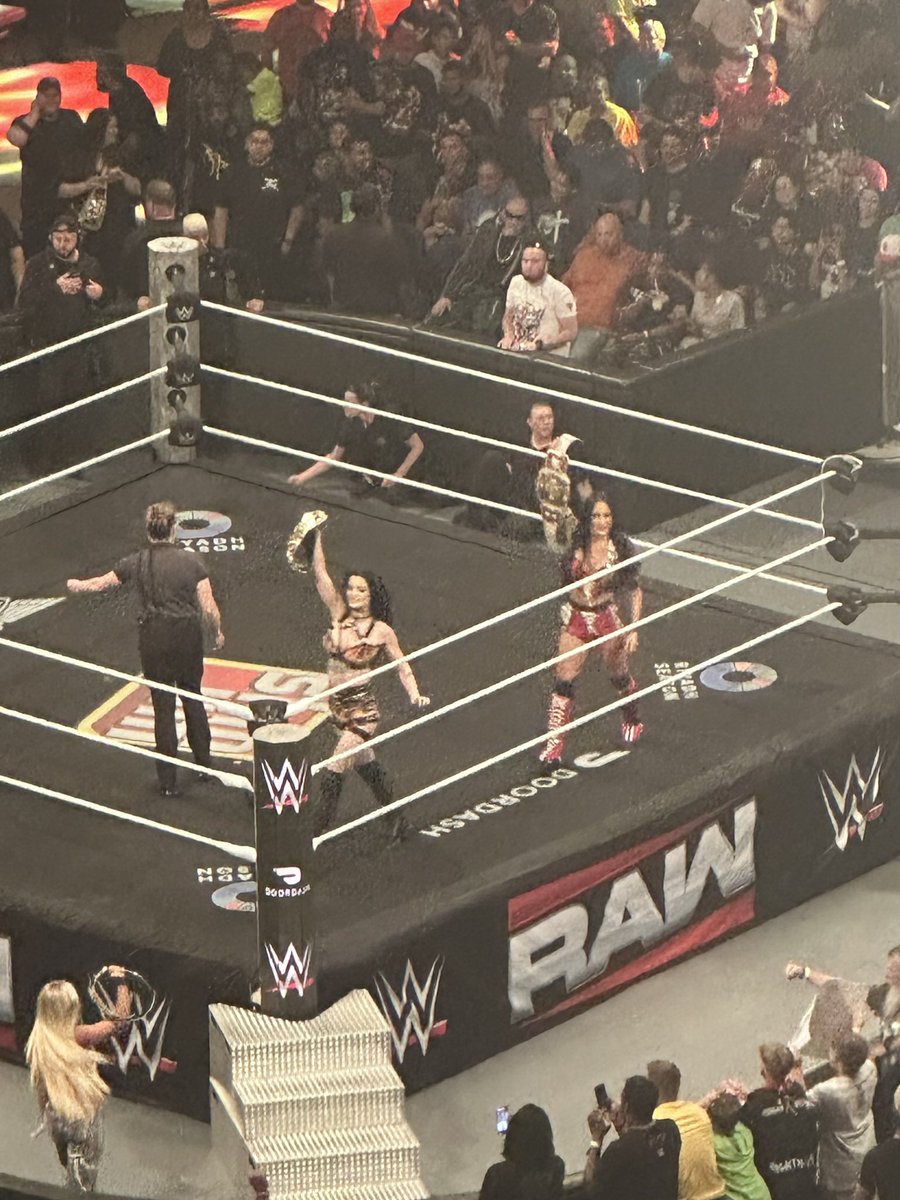 jesscjohnson19's tweet photo. Still on a high from RAW!! My girl was so excited to see Brie!!! She’s been a fan for so long and she was ready to cry! She absolutely missed Nikki though(me too!)…but it made this 10yr olds night!! She hopes @NikkiAndBrie know just how much we both love them!💕 @NikkiAndBrie https://t.co/u5vWpbpU6r