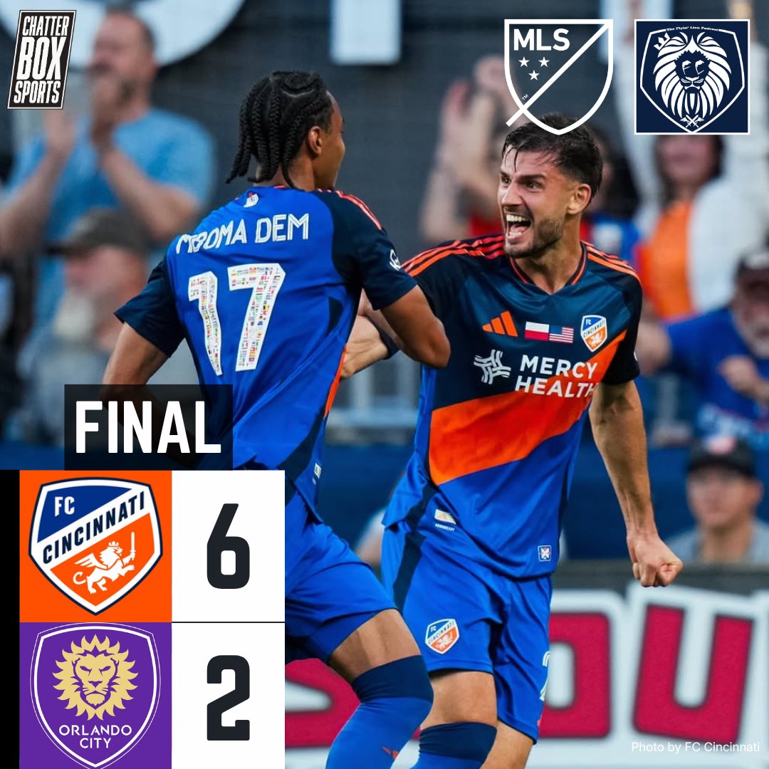 Flyinlionpod's tweet photo. FC Cincinnati with a DOMINANT win over Orlando at home! The perfect performance before a 2 month World Cup break for the 🔶&amp;🔷 Evander with 2g and 3a!!! An FCC record for our captain🙌🏻

See you in July for the second half of the season! 

Thoughts?

#fccincinnati #Allforcincy https://t.co/TlgTKGxp7n