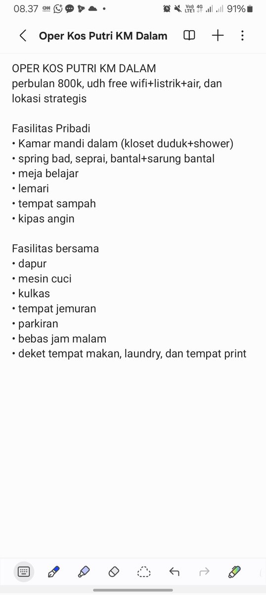 sasaaa_3's tweet photo. oper kos km dalam, lokasi strategis 
more info bisa dm atau hubungi: 085729635541 https://t.co/p2OhSoBUm6