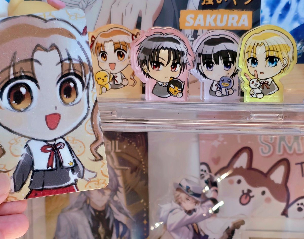 edelreine's tweet photo. still stunned that i could get gakuen alice fanmerch! @mygrayside_ 

these are so cute i immediately put them on display! 🥺🫶 https://t.co/t8Fvhqn19B