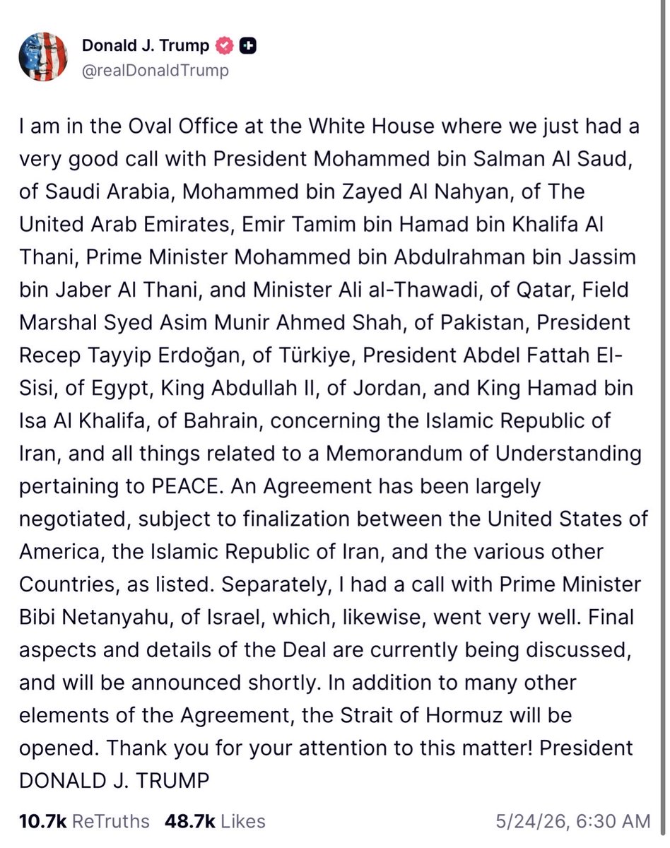 Ostrov_A's tweet photo. Most recent official statement and update on Iran, from President Trump: https://t.co/h6pMRushUv