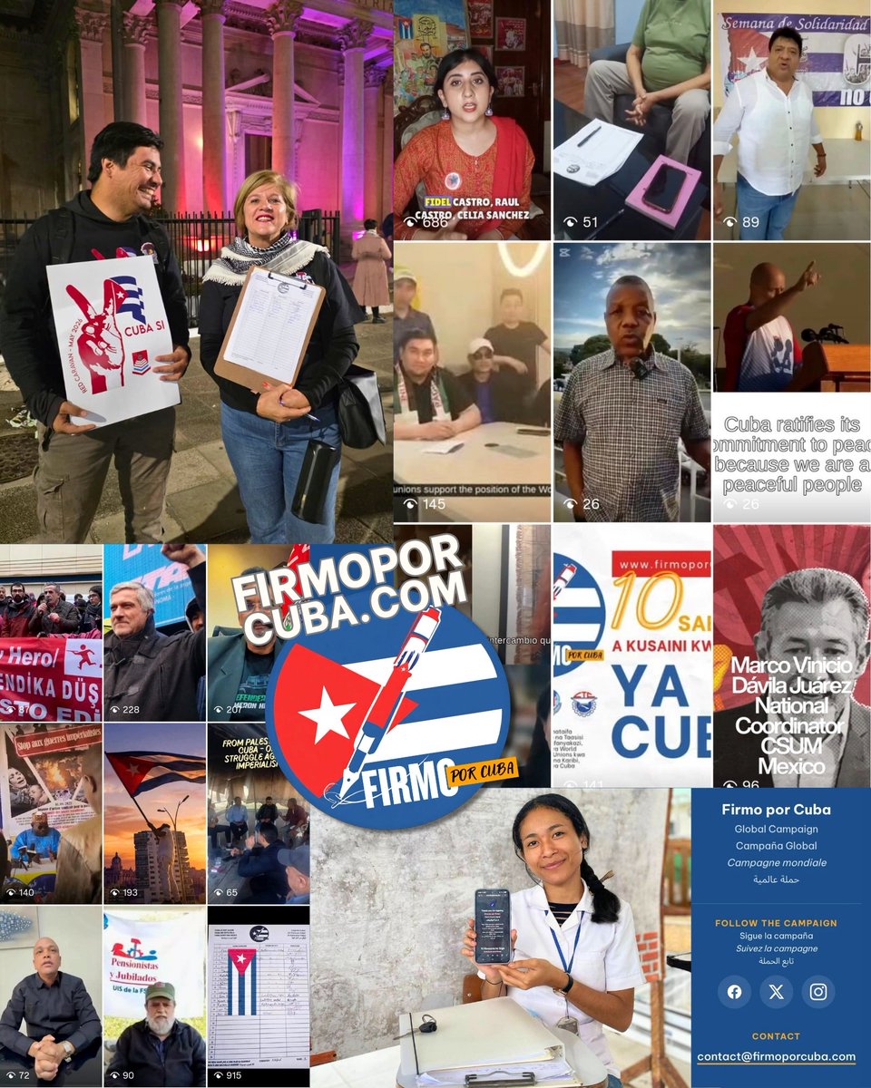 AlexLiberi's tweet photo. Stand with Cuba! Sign the Global Campaign: https://t.co/Px4KhD2MUS
@FirmoPorCuba #��ुर्लभ_दर्शन_संत_के #gooner #مسجدرحمت_للعالمین_کھولو #attalprésident #ReferendumKraków #acunılıcalı #MorenaEsUnPeligroParaMéxico #xelajúmc #Engene_Stands_sevEN #firmoporcuba https://t.co/pFeh3SbGGi