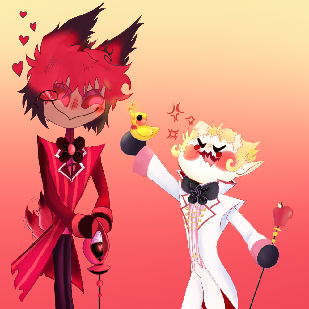 shadowdeparted's tweet photo. He just loves messing with his king 🦌❤️
*
*
*
I'm finally out of school for now so I can start making more art. Hope your ready for some more of these two.

#appleradio #radioapple #luciferxalastor #alastorxlucifer #fanartㅤㅤㅤㅤ https://t.co/BF2c1kEZ80