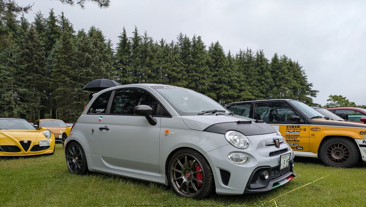 pienmappy's tweet photo. 本日は富士トリコローレ2026にやってきました🚗
珍しい車が沢山でパパ大興奮です！
娘も広い芝生で楽しそう☺️ https://t.co/Nx7J7rgIOx