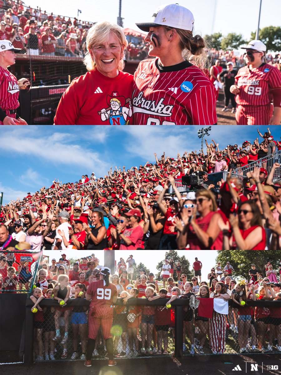 HuskerSoftball's tweet photo. What. A. Day. https://t.co/saTIBMHf3f