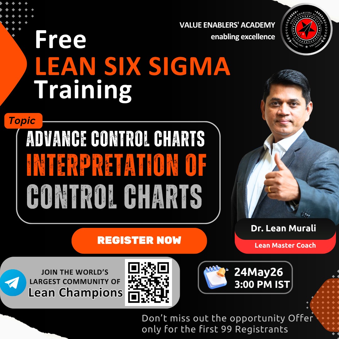 IndustrialKnow's tweet photo. *👉 Free Lean Six Sigma Training*
Register Now: https://t.co/t0r8iEg7kB

📅 Today | ⏰ 3 PM IST | 💻 Online

*Topic : ADVANCE CONTROL CHARTS Interpretation of Control Charts* 

Real examples &amp; case studies included.
Don’t miss it! https://t.co/pF69C7GYQ9