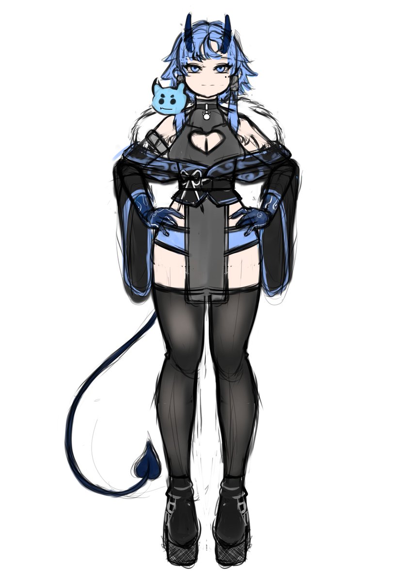 Ruperallmighty's tweet photo. Created this new Vtuber design for myself on stream yesterday, I thought it looked pretty cool https://t.co/Dg64fvO0au