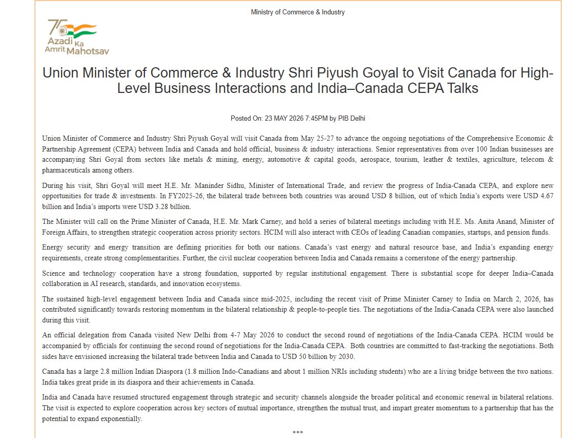 India in Canada tweet media