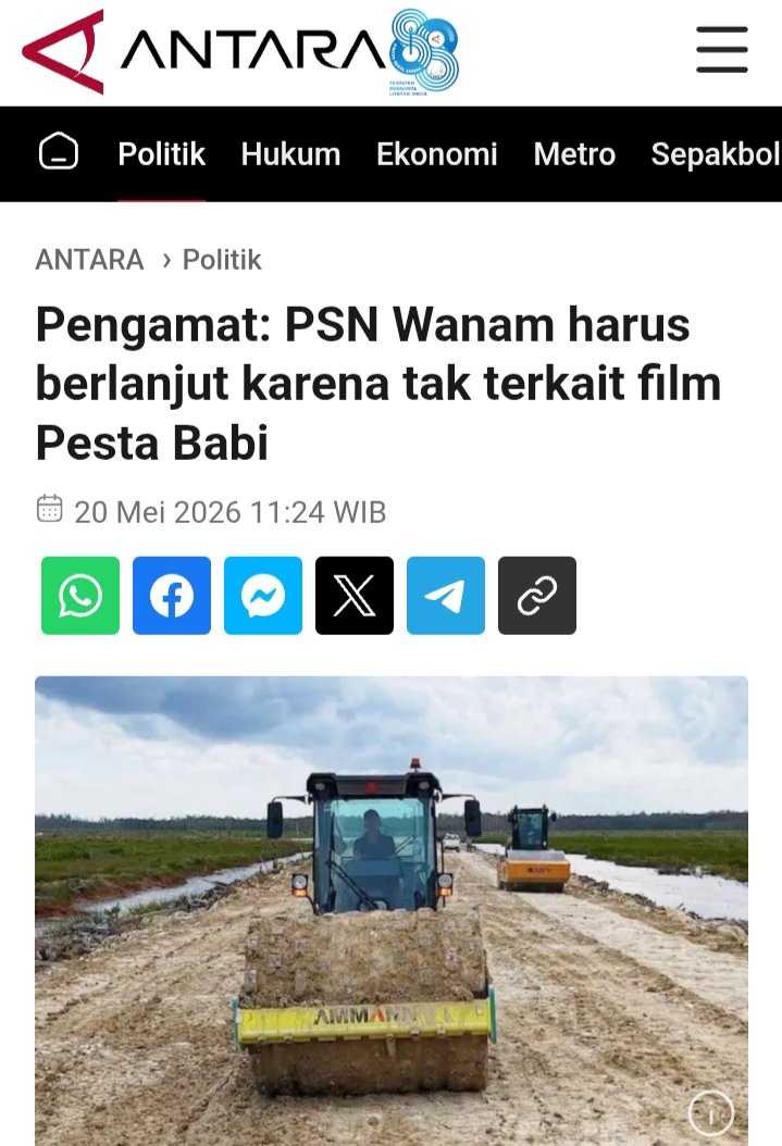 BANGSAygSUJUD's tweet photo. Ternyata film Pesta Babi tidak ada hubungan dengan PSN Wanam

Lokasinya bukan di situ dan masyarakat justru mendukung PENGHEBATAN PAPUA dari KONSUMEN pangan menjadi PRODUSEN beras berkelas dunia

Tenaga kerja terserap, alih tekhnologi, kesejahteraan meningkat

Mama ini sangat kecewa merasa dijebak LSM di film Pesta babi

Clear ya...