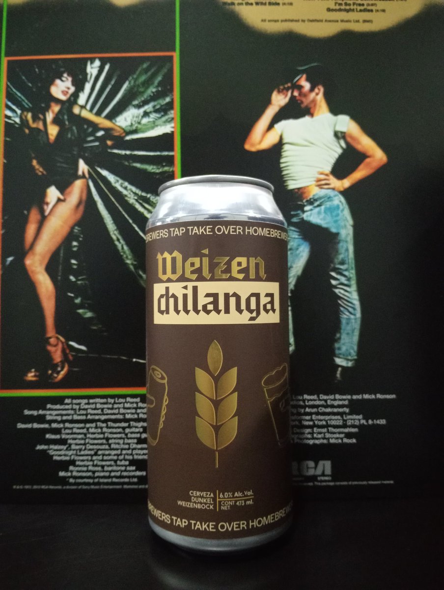 FCervisia's tweet photo. Ahora en el #CebadaYVinyl una Weizen Chilanga de @FallingPiano_ una Dunkel Weizenbock dulce con 6%

Transformer de @LouReed 1972

#Frigus #beer #cerveza #craftbeer #beerme #beertime #beerlover #BrothelHB #drinkbeer #vinylrecords #vinylcollector #weekend #drinks #bier #birra https://t.co/TmvqID9ngZ