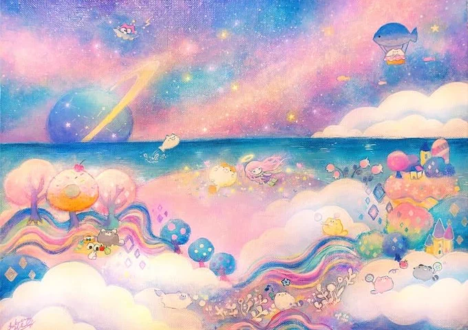 本日『ねこのわ』来店日です 山口県下関市の galleryCAFEとこのまさん ( )に在廊します ゆっくりと喫茶時間を過ごしながら 生きものたちがいつまでものんびり仲良く暮らす絵の中の不思議な世界を お楽しみください ▽こちらのポストカード追加します