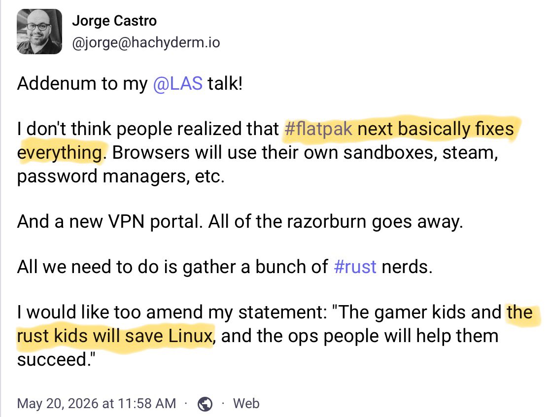The Lunduke Journal tweet media