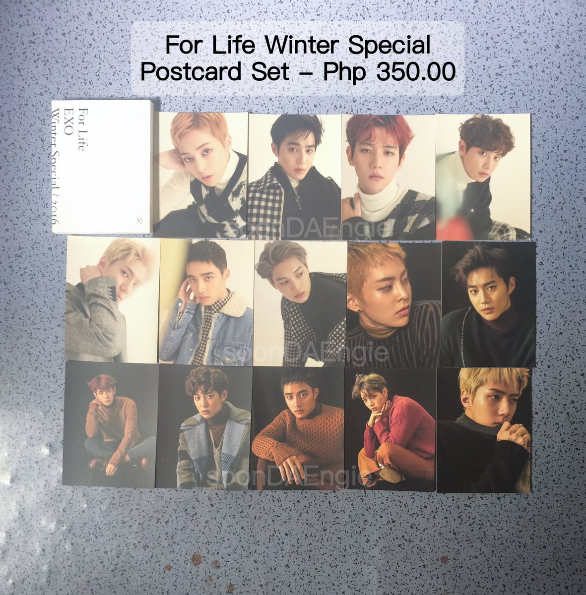 _soonDAEngie's tweet photo. — pls help rt! 𖹭 #_soonDAEngsells

EXO Official Postcards

❌ sensitive
— prices are on pic
— read notes and all are onhand
— 1 week dop | payo prio
— mop: gcash
— mod: jrs | j&t

📧 DM to BUY

🏷️ wts wtb lfs lfb exo ph sale xiumin suho lay baekhyun chen chanyeol d.o kai sehun for life exo-l kit dmumt