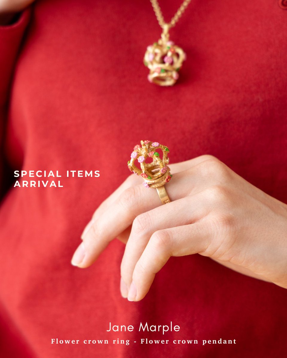 Jane Marple SPECIAL ITEMS ARRIVAL 3092 Flower crown ring Flower