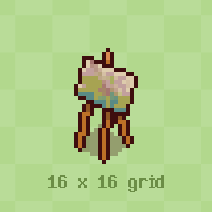 SyntaxesOfPlay's tweet photo. Top-down house free assets
An easel holding a tiny scenery painting. I am feeling extra artistic today 🎨
#gamedev #indiedev #PixelArt #ドット絵 https://t.co/ut3naiZdVi