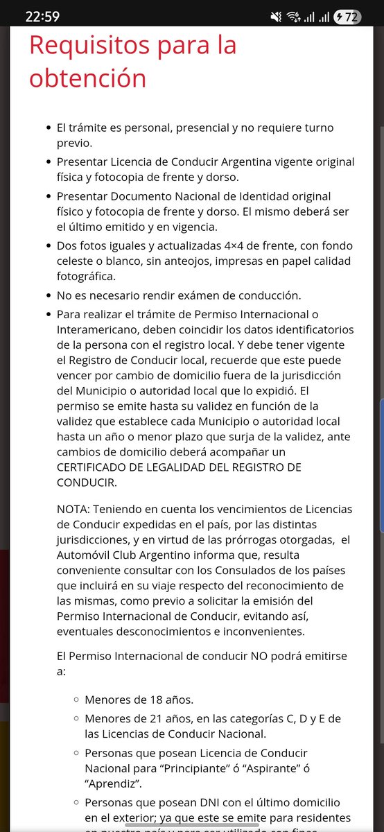 nachwalls_'s tweet photo. Hola @fedesturze ! Podríamos digitalizar el tramite de Licencia de Conducir Internacional, y de paso descentralizarlo, no? Solo ACA lo emite y tengo que llevar fotos IMPRESAS Y FOTOCOPIAS. 2026. https://t.co/JMQP62jH6Q