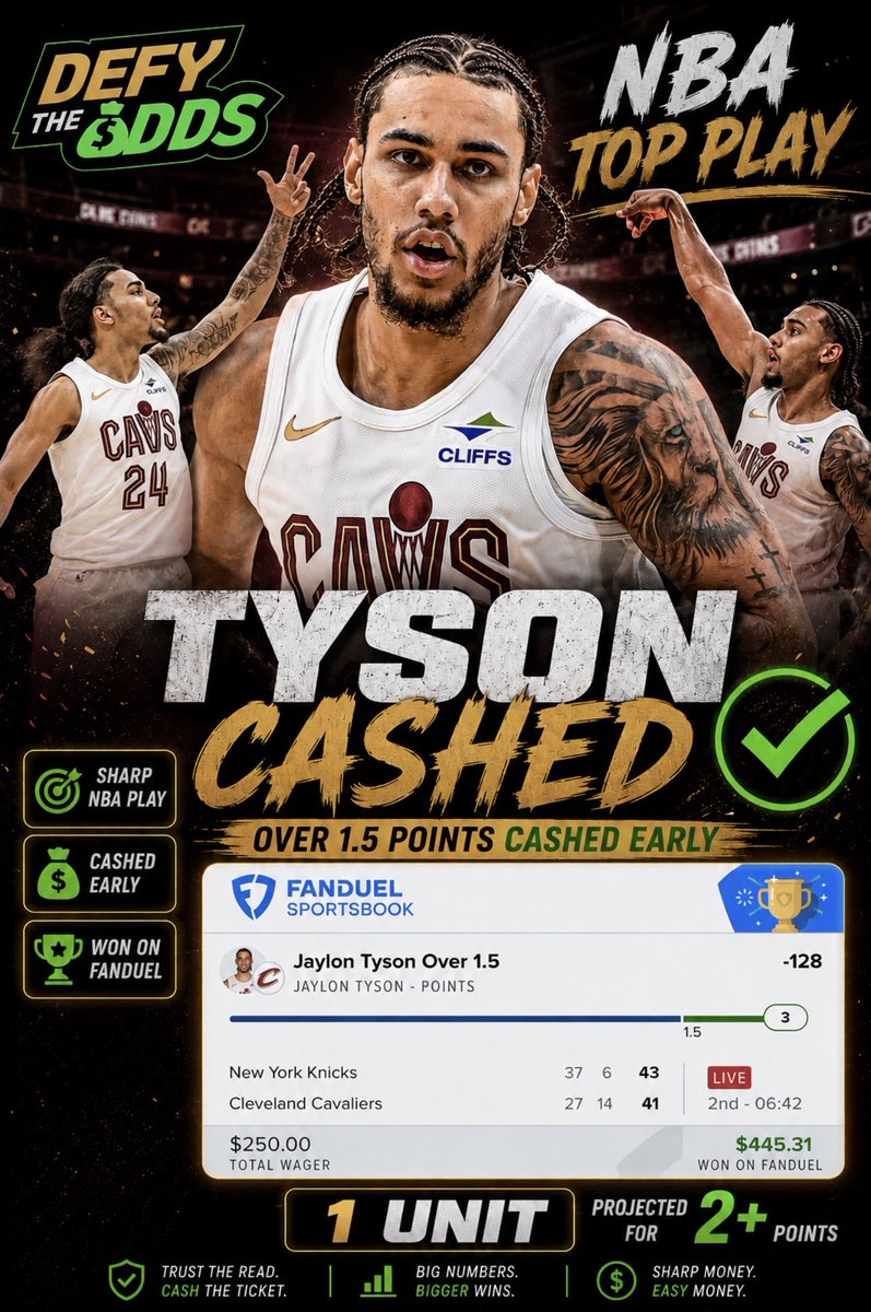 Visual_Emp's tweet photo. What a call from @FilayTeamJ from the @Defytheoddsllc community 💰

TYSON CASHED EARLY ✅

This graphic is CLEAN 😮‍💨🔥

Rate it 1–10 👇 https://t.co/crG6c4cTNH