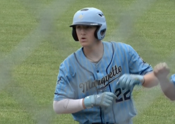 Channel1450com's tweet photo. Last spring both of these teams played at state in Champaign - Ottawa Marquette won the 1A state title while Pawnee won 3rd place.

They played today and Gavin Greer and the Indians handed the defending state champions just their 3rd loss of the season
https://t.co/vim1KNzrYG https://t.co/I7d6rczAcr