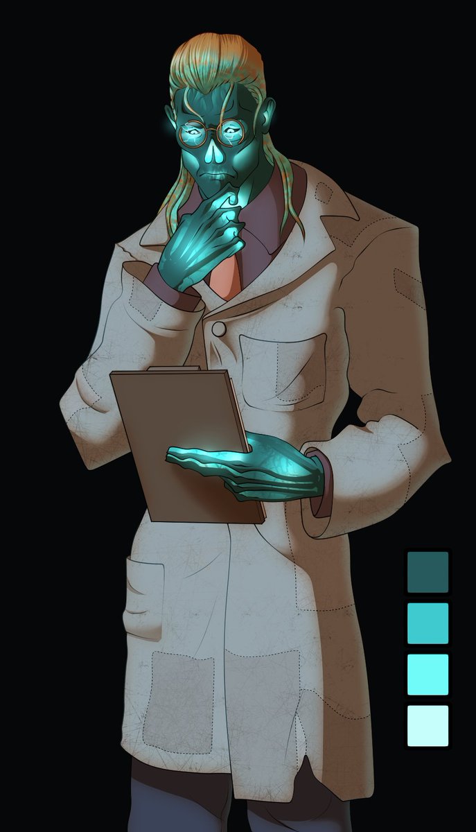 Sereamha's tweet photo. My Nuka Ghoul, the scientist Ludwig Untermann who was commissioned  from Germany to aid in the development of Nuka-Cola Quantum as fuel for  weapons pre-war. #fallout https://t.co/WTa5LRkk4F