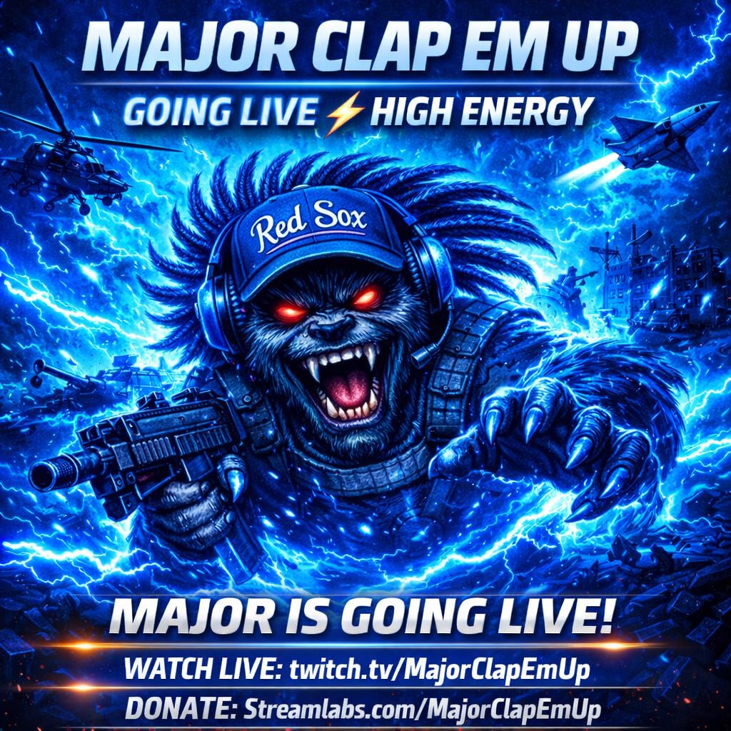 MajorClap_Em_Up's tweet photo. 🔥 MAJOR IS GOING LIVE 🔥
Taz‑Mode Activated. Blue Lightning Unleashed. Chaos Fully Loaded.

I’m tapping in with HIGH ENERGY, full spin‑mode, and the battlefield shaking behind me. If you see the lightning — you already know what time it is.
⚡ WATCH LIVE: https://t.co/cPJq962AMd https://t.co/9KpmBcsGZk