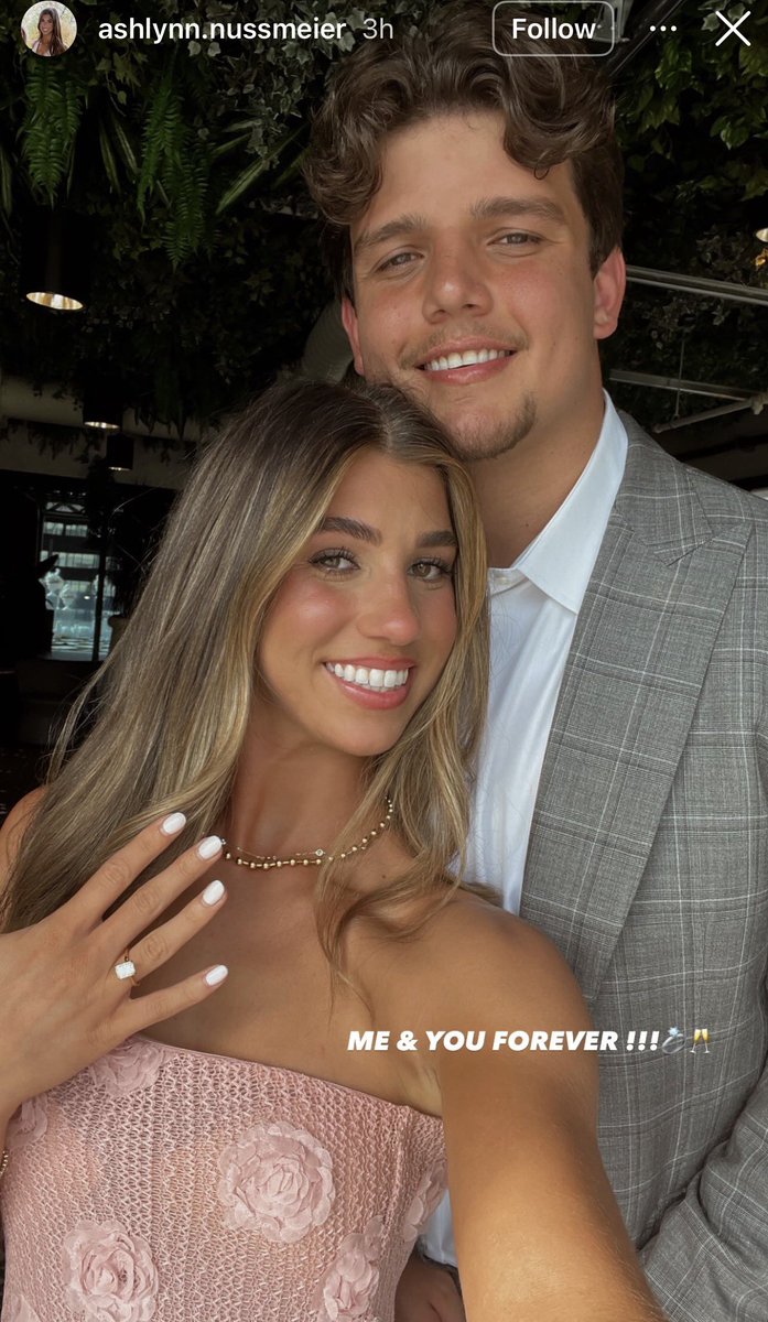 MLFootball's tweet photo. CONGRATS: New England #Patriots star tackle Will Campbell and his girlfriend Ashlynn Nussmeier announced that they are engaged.

Will proposed to Ashlynn this weekend, and she said ‘YES.’

Congratulations to future Mr. and Mrs. Campbell!

👏❤️ https://t.co/cFEUvCNr7e