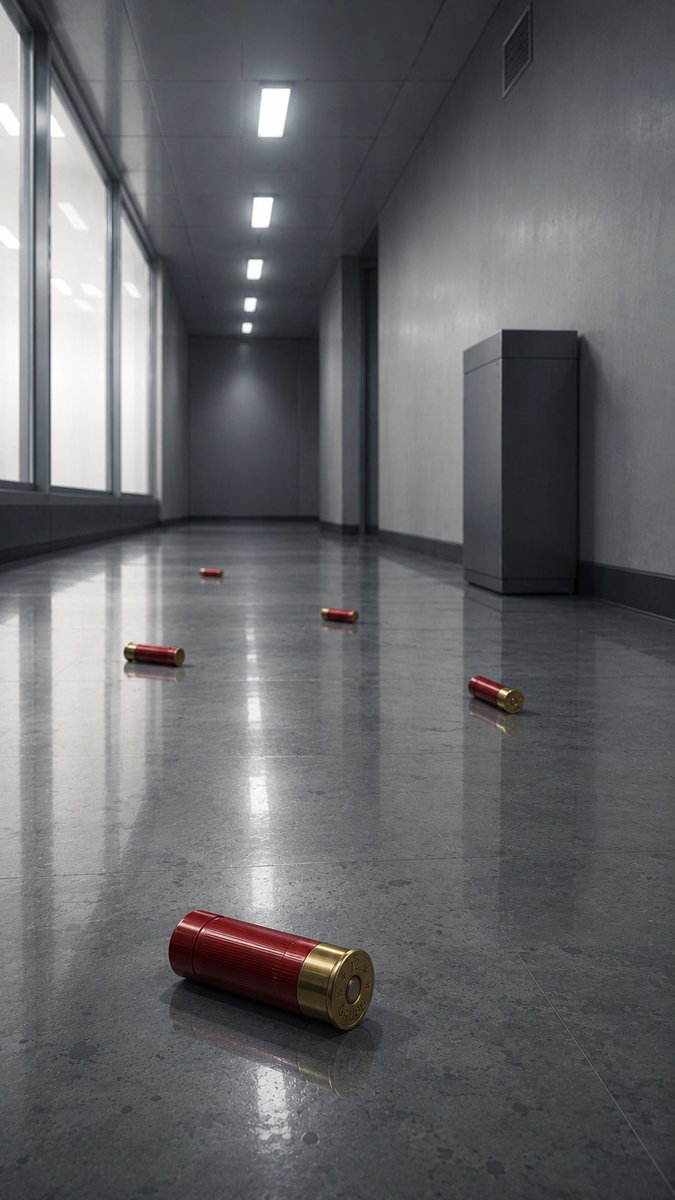 Empty Corridor with Shotgun Shells