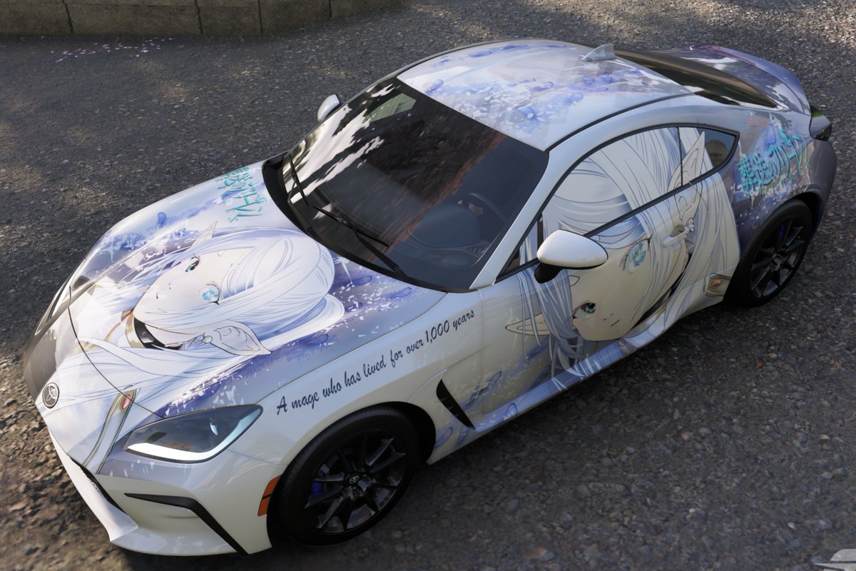Climb_tk's tweet photo. しばらくぶりにForzaに復活。あいかわらず走行せずに痛車作り　共有コード: 144 465 544 #ForzaHorizon６ https://t.co/hThoJVyado