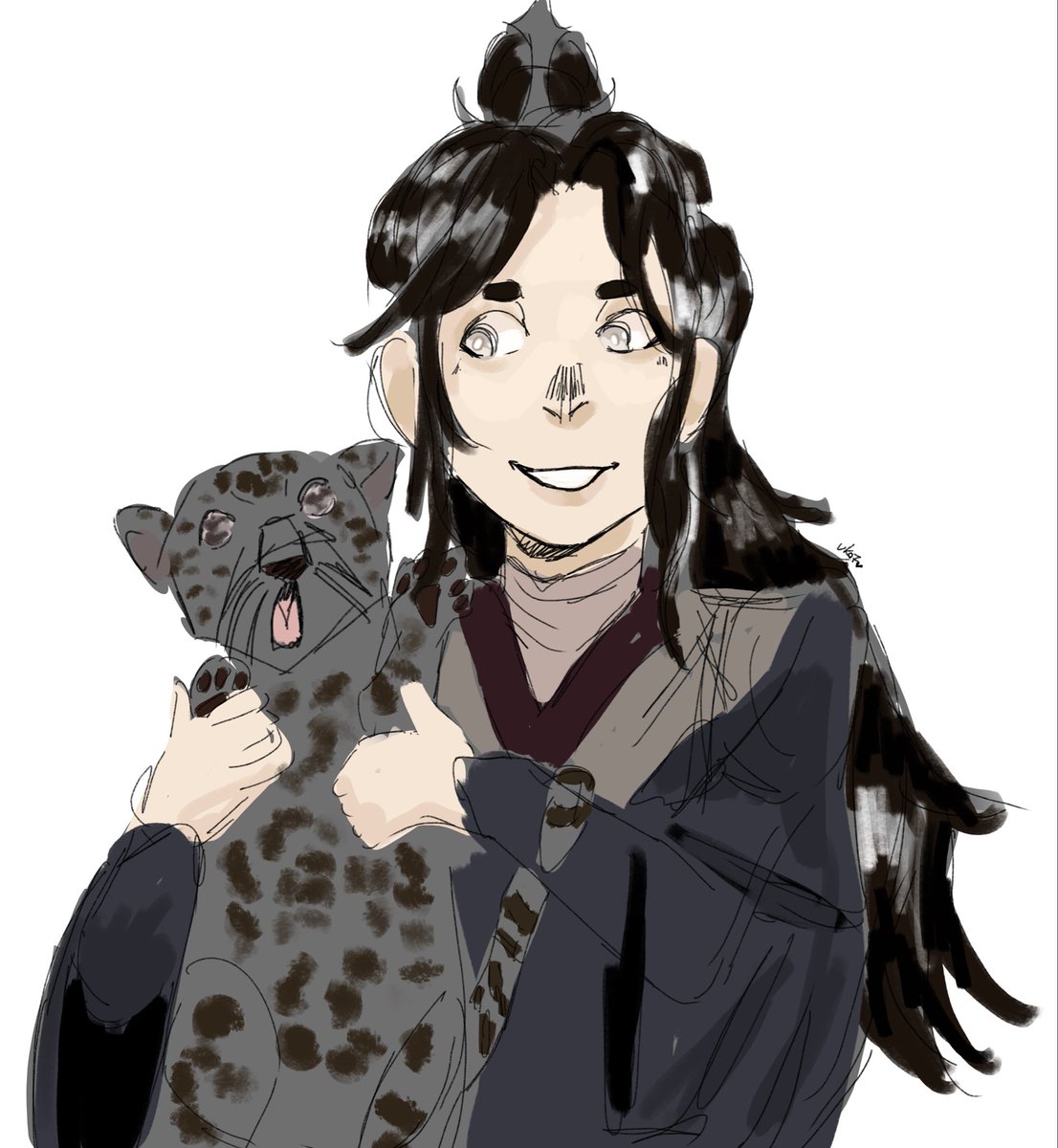 SimonGecko's tweet photo. Hello, Mu Qing is my new favourite little meow meow #muqing #tgcf #fanart https://t.co/ucwwrXnpfs