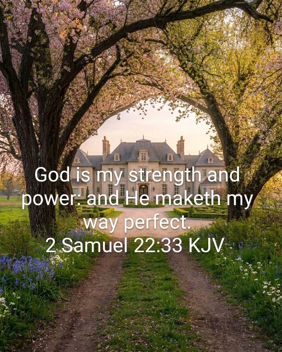 Liz_529's tweet photo. God is my strength and power, 
And He makes my way perfect.
- 2 Samuel 22:33 https://t.co/cKJWhgEgie