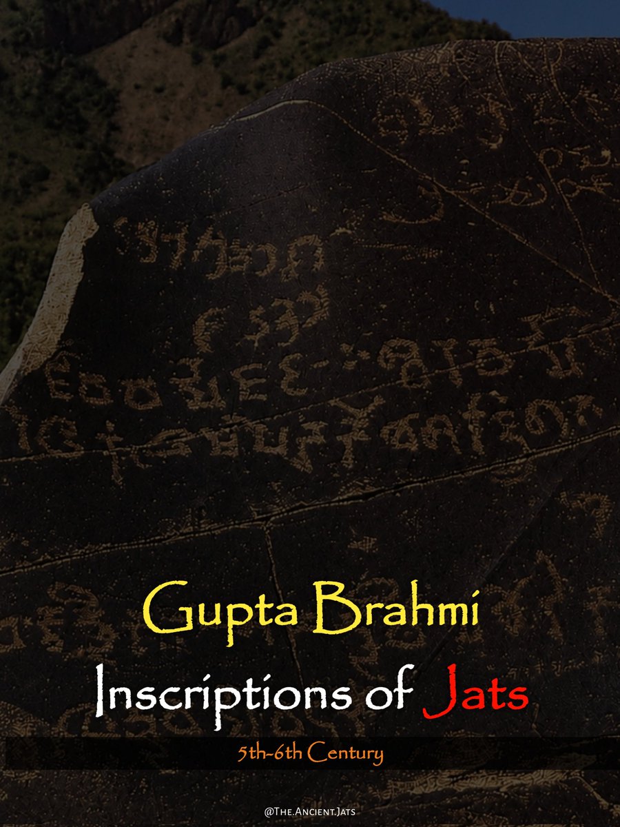Ancient_Jat's tweet photo. Ancient References to Jats in the Gupta Brāhmī Rock Inscriptions of Gilgit-Baltistan
A Thread 🧵 (1/10) https://t.co/TpU53RElHl