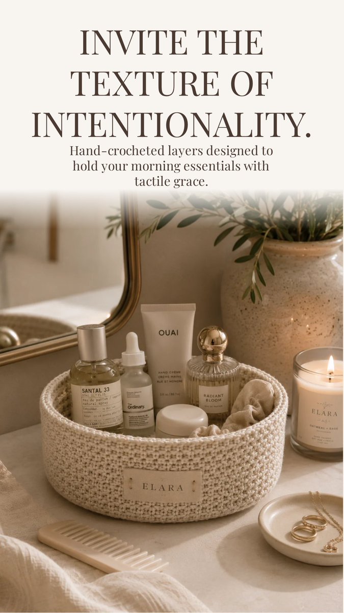 ElaraHandmade's tweet photo. The smallest details make a home feel intentional.

Handmade crochet catch-all baskets designed for cozy living, soft organization, and warm minimalist interiors. ☁️🤎
Shop now 👇🏾

https://t.co/xMTtcD2ujr

#homedecor #cozyhome #interiordesign #minimalism #handmade https://t.co/yHA9nGwlsE