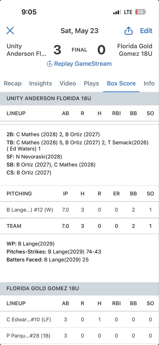 langebella12's tweet photo. Great day today with @UnityAndersonHS  ! Felt good to be in the circle and was able to give 7 shut out innings with some big help from the defense  . Can’t wait for tomorrow when this tournament continues ! 

#UnityAnderson @D1Softball https://t.co/K1kmpLt4D0