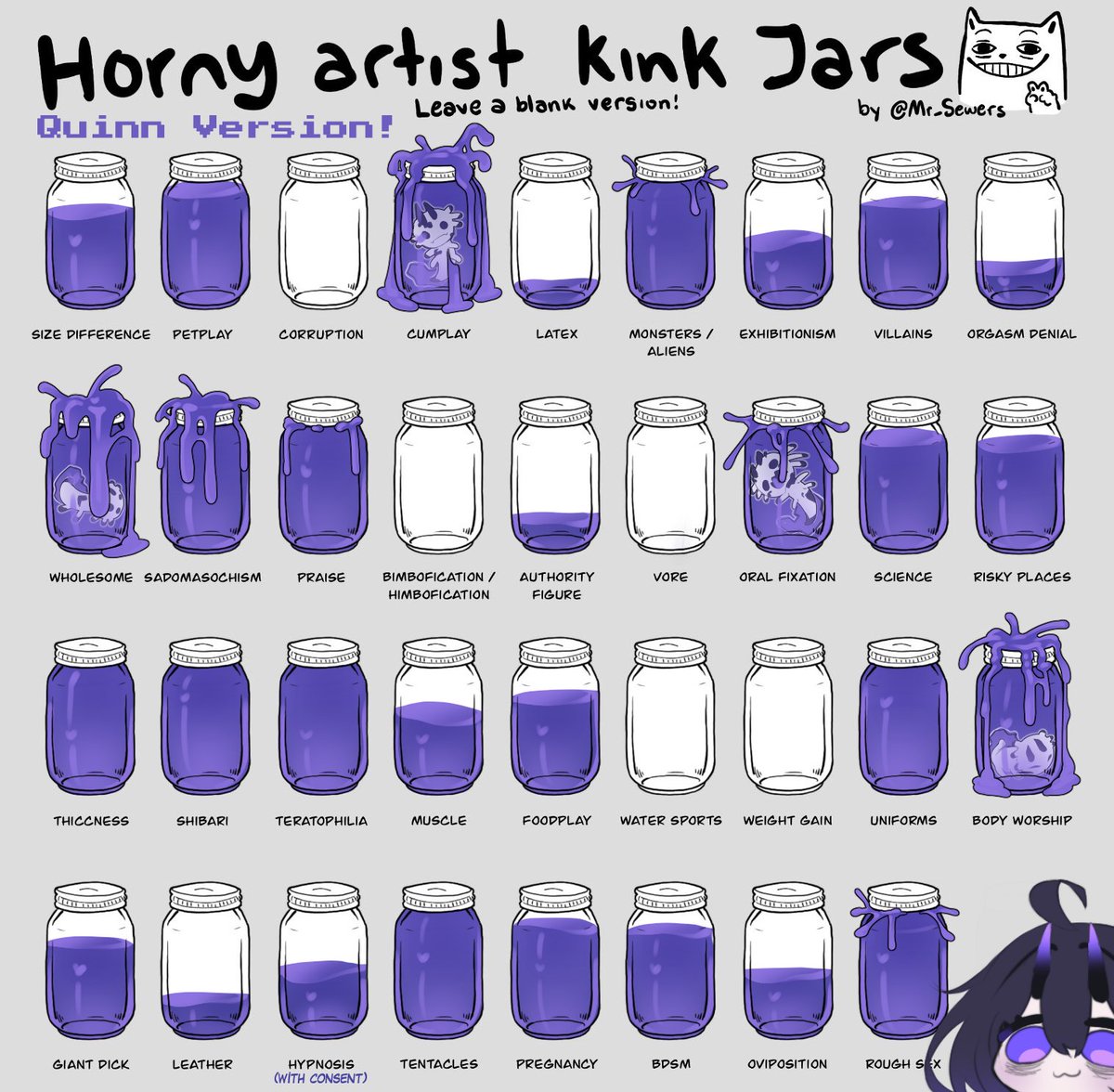 QuinnIsSleepy's tweet photo. Is kinkjar still a thing? Eh here it is anyway💜💜💜 https://t.co/7XoVB7eoQG