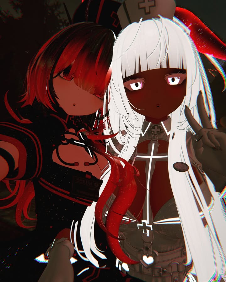 Arya__VT's tweet photo. Me and her turned the whole lobby into our photoshoot  (⁠≧⁠▽⁠≦⁠)
#VRChat  #VirtualPhotography https://t.co/gNFGmibLIz