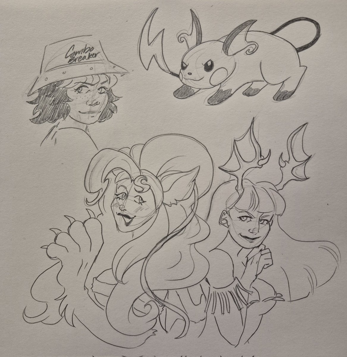 bleu_genes's tweet photo. doodles at #combobreaker2026

#combobreaker #darkstalkers #morrigan #felicia #raichu https://t.co/dvFi3Fs3Gx
