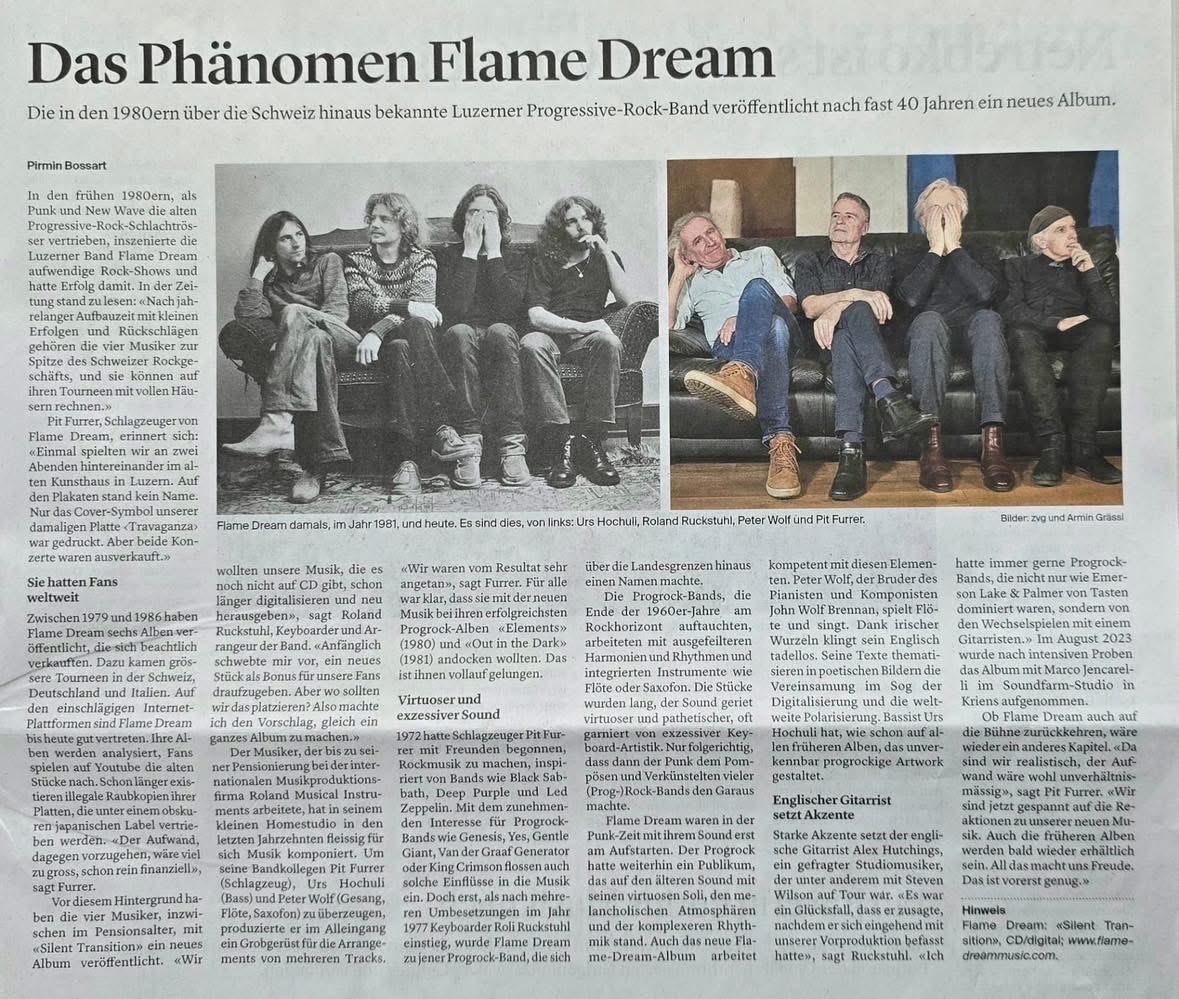 dalehauskins's tweet photo. @WORLD_DISQUE Flame Dream has re-released their first four albums on CD digipaks. The album «Out in the Dark» is now re-released.
Los Angeles guitarist Dale, is proud to be on one of Prog’s overlooked masterpieces third album, «Out in the Dark» 1981.
Recorded #PatrickMoraz's studio. https://t.co/od3p9nUMUb