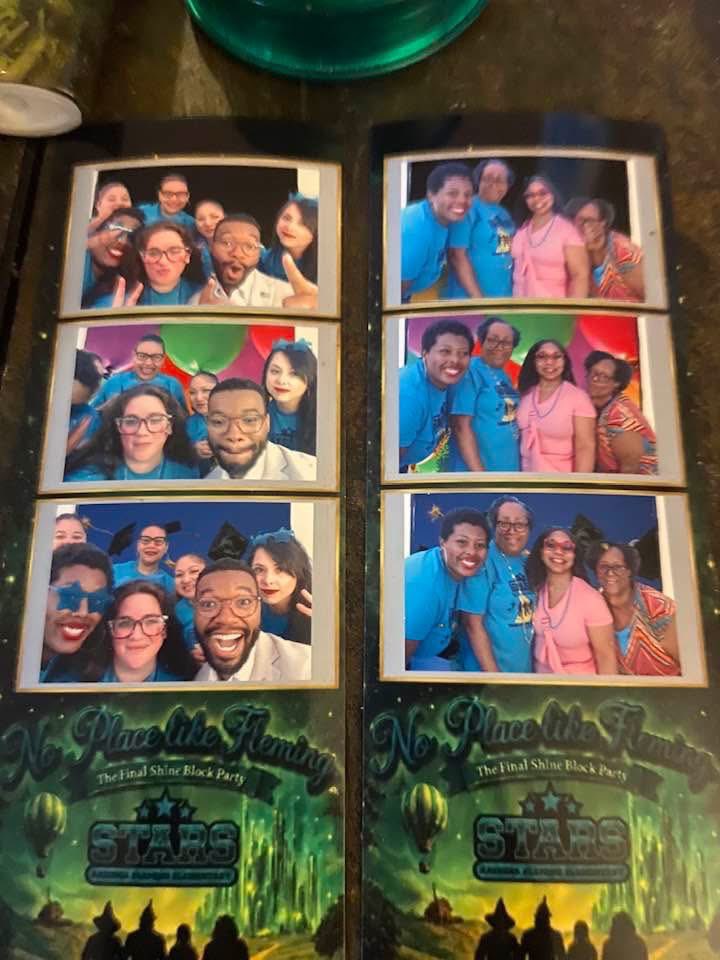 MarionThomasTX's tweet photo. Now what’s a block party without an authentic Photo Booth with school logo. More pictures of the fun coming soon. 🫶🏾❤️ @AFE_Stars https://t.co/IaUICVkC7f