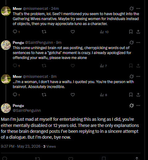missmeercat's tweet photo. Imagine degrading a woman enough in game and out of game to respond like this, lol. https://t.co/5GD2uvhF8t
