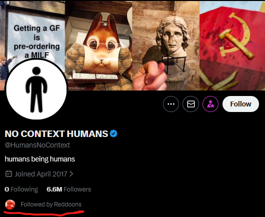 devilshadesluvr's tweet photo. did you know reddoons follows no context humans? now you know! #reddoons #reddoonstwt https://t.co/Es0MQ61oUq