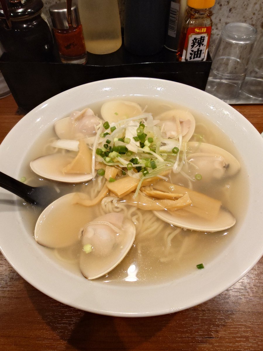 Super_Exciting_'s tweet photo. 若葉区大草町にて九十九里地はまぐりラーメン🍜 https://t.co/bQ03K0JXpl