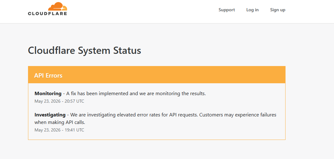 MTailmaw's tweet photo. @matiOnVRC erm actually 🤓
As much as I agree that VRC needs to focus more on their hardware/software this time its not their fault 
Cloudflare went down and caused it. this also gave youtube and spotify issues as well https://t.co/qeCifmcGR9