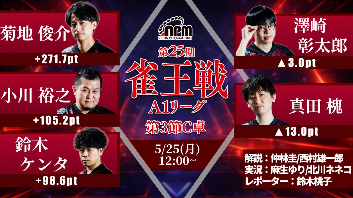 日本プロ麻雀協会 tweet media