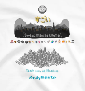 mayday9999's tweet photo. 『すごいメダルゲームTシャツ』
ちんまいドットが色々あります。
https://t.co/vl93P92zn4 https://t.co/ZKPEw8NF4q