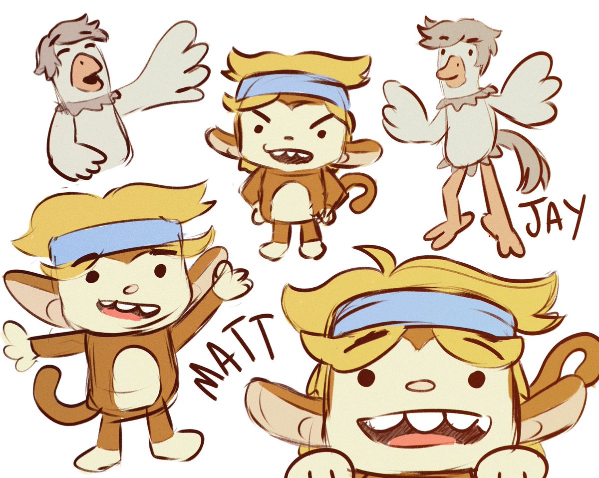 Muzzthemoo's tweet photo. monkey and bird #ntbts https://t.co/TRs0BlvFUP