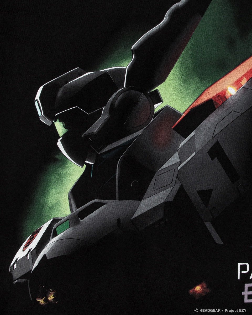 PATLABOR EZY × GEEKS RULEコラボレーションTシャツは、本日正午より
