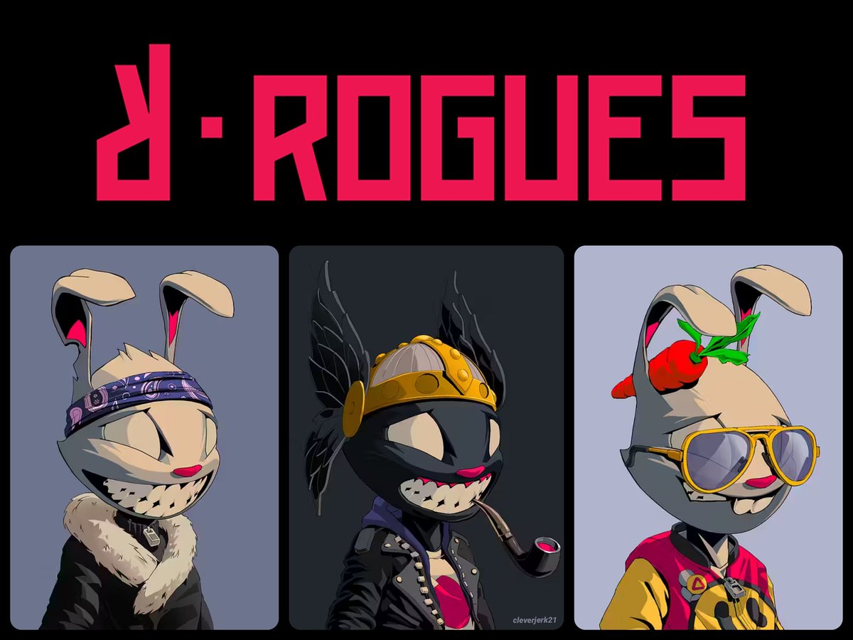 cleverjerk21's tweet photo. Added 3️⃣ more 🐇🐇🐇

24 Total @RoguesNFT 🐰 🕳️

Ty @MrChamp_eth for the deal 🤝 

#NFTCommunity #SOL #RoguesNFT
#FollowTheRabbit #Rogues #LFGR
@DegenFounder @0xJacobo 🌎 https://t.co/AyoI0Ju4gx
