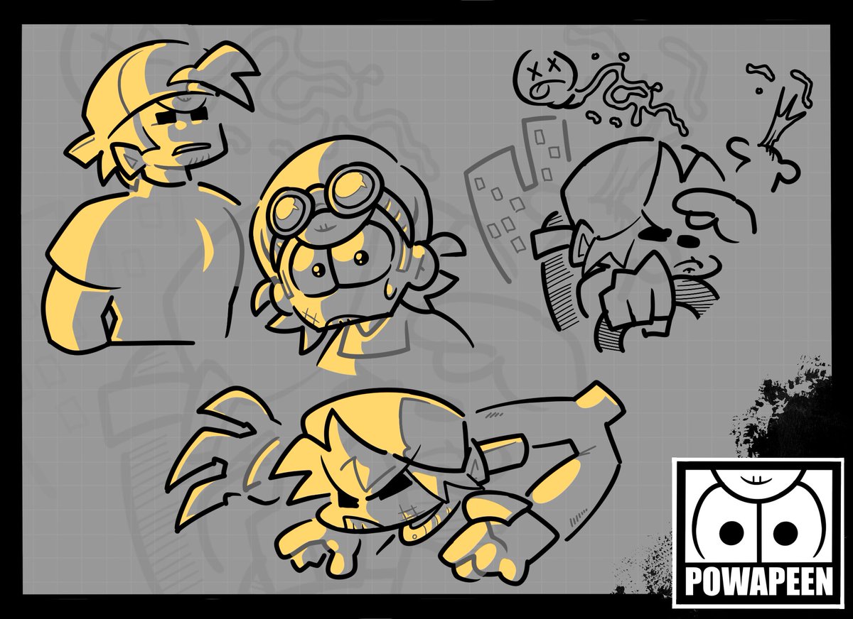 Powapeen's tweet photo. Finna start uploading sketches I’ve made, random stuff and Ideas n’ what not  
#fridaynightfunkin https://t.co/FLuQyYRI9H