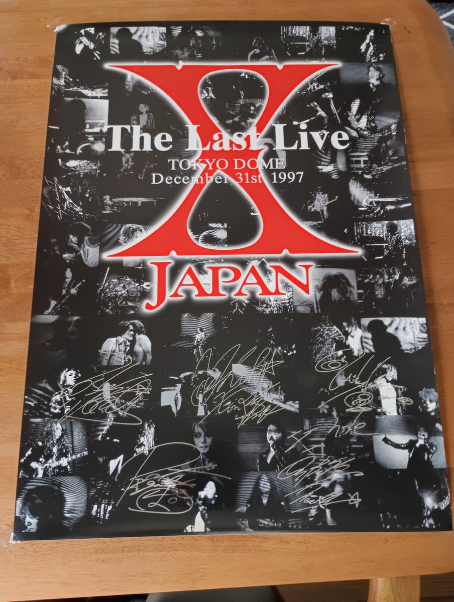 xjapan 限定ポスターサイン Heath 直筆サイン入り X JAPAN写真展 1995年 告知ポスター | 音楽資料